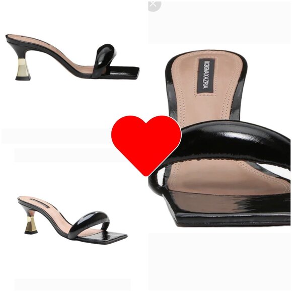 BCBGMAXAZRIA Women's Favari Mid Heel Dress Sandal Women's Shoes In Black 8.5 - Picture 12 of 13